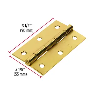Bisagra rectangular 3-1/2