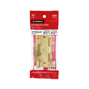 Hermex Bolsa con 2 bisagras rectangulares 3-1/2