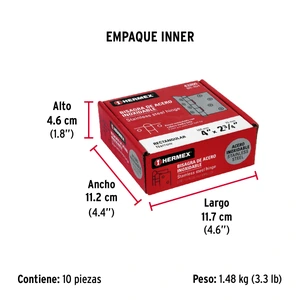 Bisagra rectangular 4