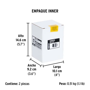 Broquero de 1/2