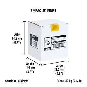 Broquero de 3/8