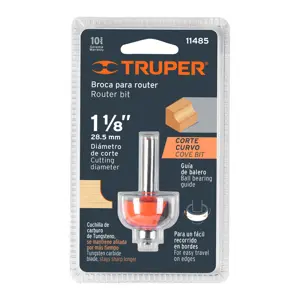 11485 / BROU-BC1-1/8X Broca para router, bocel cuarto, 1-1/8