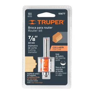 10677 / BROU-CO-7/8X Broca para router, collarin, 7/8