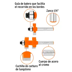 Juego de machimbrador, 3/4