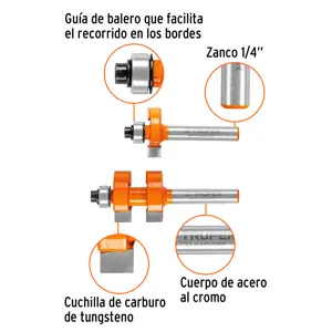 Juego de machimbrador, 7/8