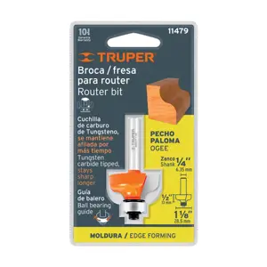 11479 / BROU-PP1-1/8X Broca para router, pecho paloma, 1-1/8