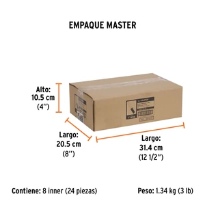 Broca para router, recta 2 filos, 1/2