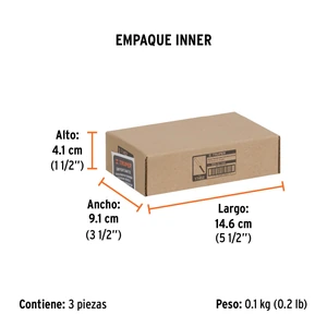 Broca para router, recta 2 filos, 1/4