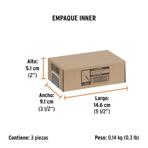 Broca para router, recta 2 filos, 5/8