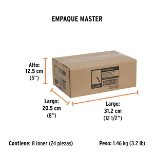 Broca para router, recta 2 filos, 5/8