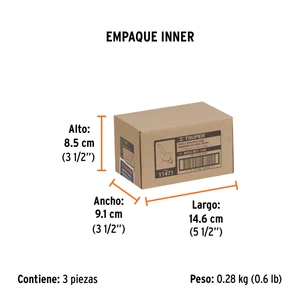 Broca para router, redondeado, 1-1/2
