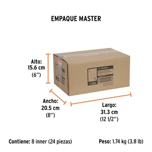 Broca para router, redondeado, 1