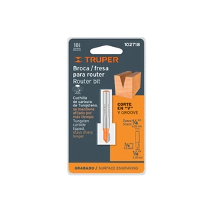 Broca para router, corte en 