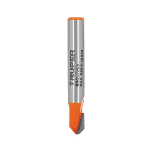 102718 / BROU-V1/4 Broca para router, corte en 'V', 1/4', Truper