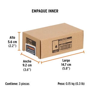 Broca para router, corte en 