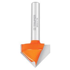 11467 BROU V7 8 TRUPER Broca Para Router Corte En V 7 8 Truper