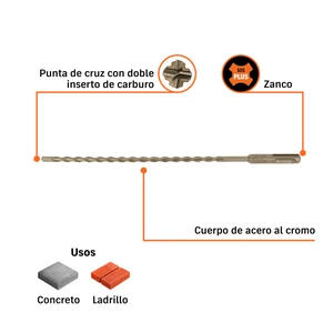Broca SDS Plus 1/4 x 10