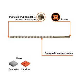Broca SDS Plus 3/8 x 12