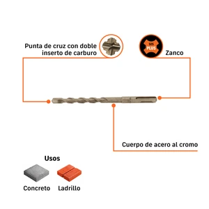 Broca SDS Plus 3/8 x 6