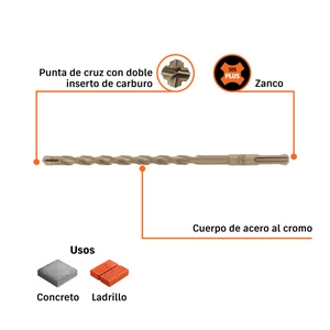 Broca SDS Plus 3/8 x 8