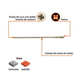 Broca SDS Plus 5/16 x 12