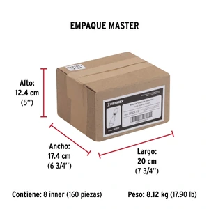 Bisagra tubular soldable de 1/2