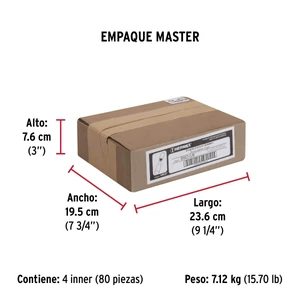 Bisagra tubular soldable de 5/8