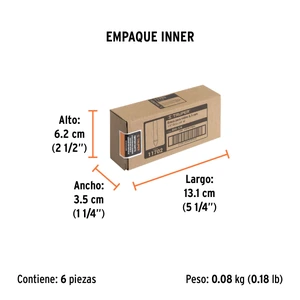Broca para vidrio y azulejo de 1/4