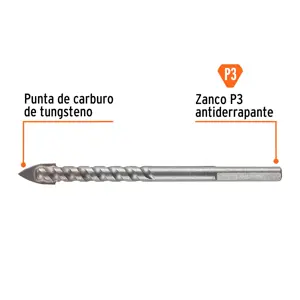Broca para vidrio y azulejo 5/16