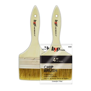 BYP-BCB40 / BCB40 Brocha de cerda natural blanca "Chip brush 1500" - 4"