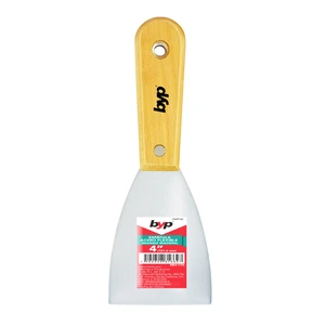 BYP-EMF40 / EMF40 Espátula acero flexible con mango de madera - 4"