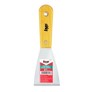 BYP-EMR20 / EMR20 Espátula acero rigido con mango de madera - 2"