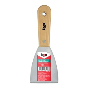 BYP-EMR31 / EMR31 Espátula acero rigido con mango de madera - 3"