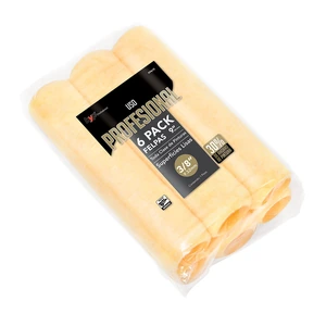 Felpa de uso profesional para superficies lisas (Paquete con 6 piezas) - 9" x 3/8"