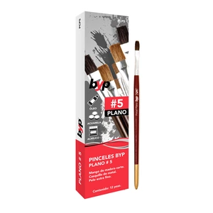 Pincel CAMELUS plano Caja 12 piezas - No.5