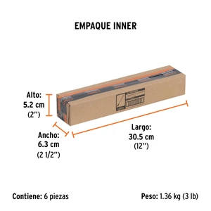 Cincel de corte frío de 1/2 X 10