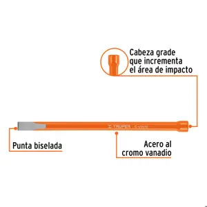 Cincel de corte frío de 1/2 X 10