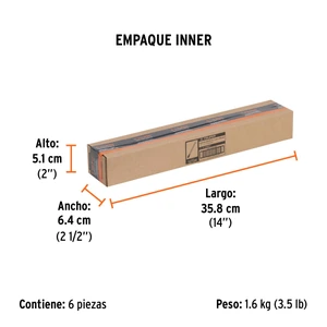 Cincel de corte frío de 1/2 X 12