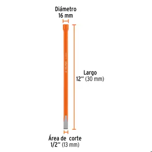 Cincel de corte frío de 1/2 X 12