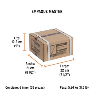 Cincel de corte frío de 1/2 X 6