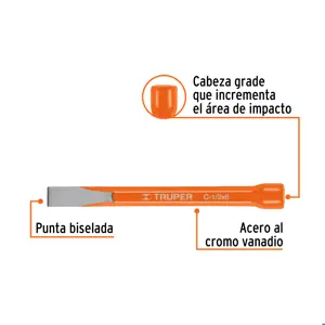 Cincel de corte frío de 1/2 X 6