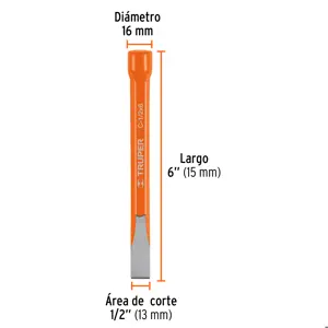 Cincel de corte frío de 1/2 X 6