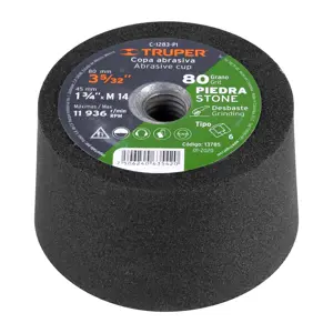 13785 / C-1283-PI Copa desbaste de piedra 3-5/32