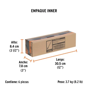 Cincel de corte frío de 1 X 10