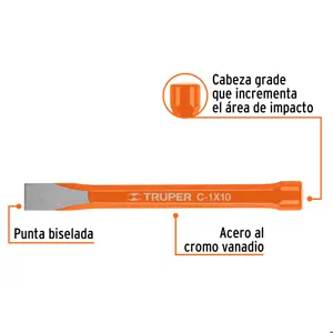 Cincel de corte frío de 1 X 10