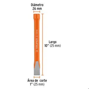 Cincel de corte frío de 1 X 10