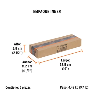 Cincel de corte frío de 1 X 12