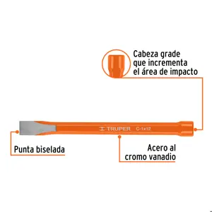 Cincel de corte frío de 1 X 12
