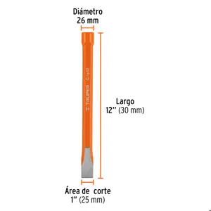 Cincel de corte frío de 1 X 12