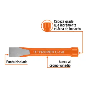 Cincel de corte frío de 1 X 8